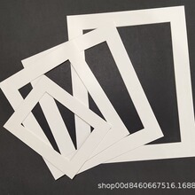 長方形正方形a3a4相框卡紙加印logo圓形畫框內襯卡紙相框裝裱8K4k