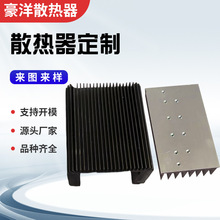 工業精密矩形鋁合金插片散熱器鋁合金型材高密齒大功率電子散熱器