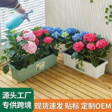 陽台蔬菜種植盆長方形塑料種菜養花家用花盆番茄西瓜專用菜盆神器