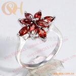 �ν� S925�� ��Ȼʯ��ʯ��ָ ָ�� ʱ�п�ʽ ���� Ů JZ0207
