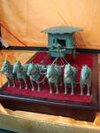 供应仿古工艺品 金属工艺品 青铜器天子驾六