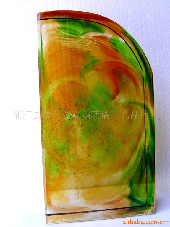 水晶琉璃奖杯 琉璃印章摆件工艺品 水晶印章工艺品 宝贝胎发章