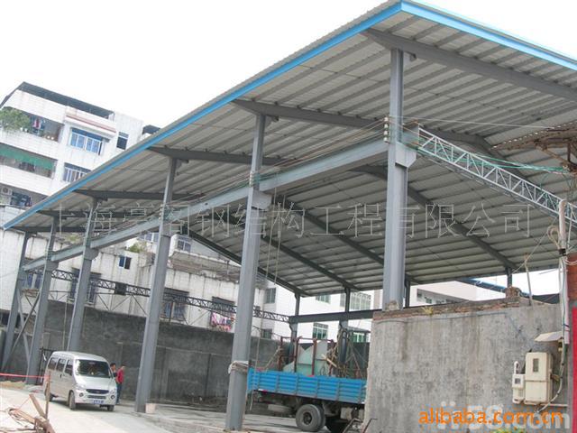上海豪阁专业加工彩钢板车棚 彩钢板停车棚图片_5