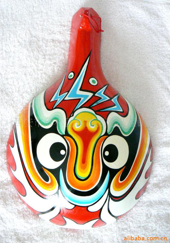 家居装饰挂件,纯手工彩绘马勺脸谱,辟邪挂件