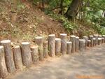 上海青浦区加工机场仿木栏杆 ‖高速公路护栏 ‖公路仿树桩栏杆‖