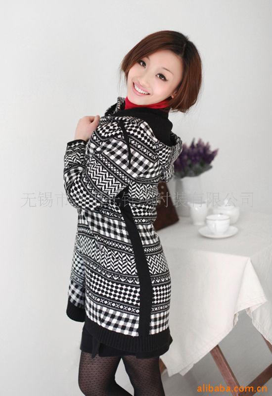 厂家直销支持混批羊毛格子外套k-9056,厂家直