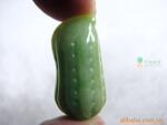 天然宝石项饰 生意盎然花生 缅甸翡翠吊坠 精品低价