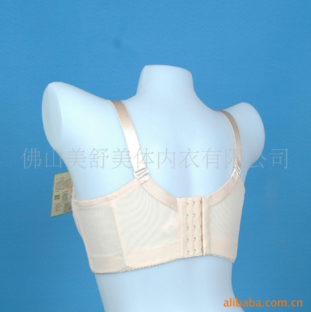 【蚕丝蛋白B009#<em>五排扣</em>塑身<em>文胸</em>,量大更优惠