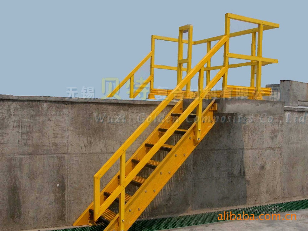 专业生产,安装玻璃钢斜梯, 已用在化工厂,水处理厂