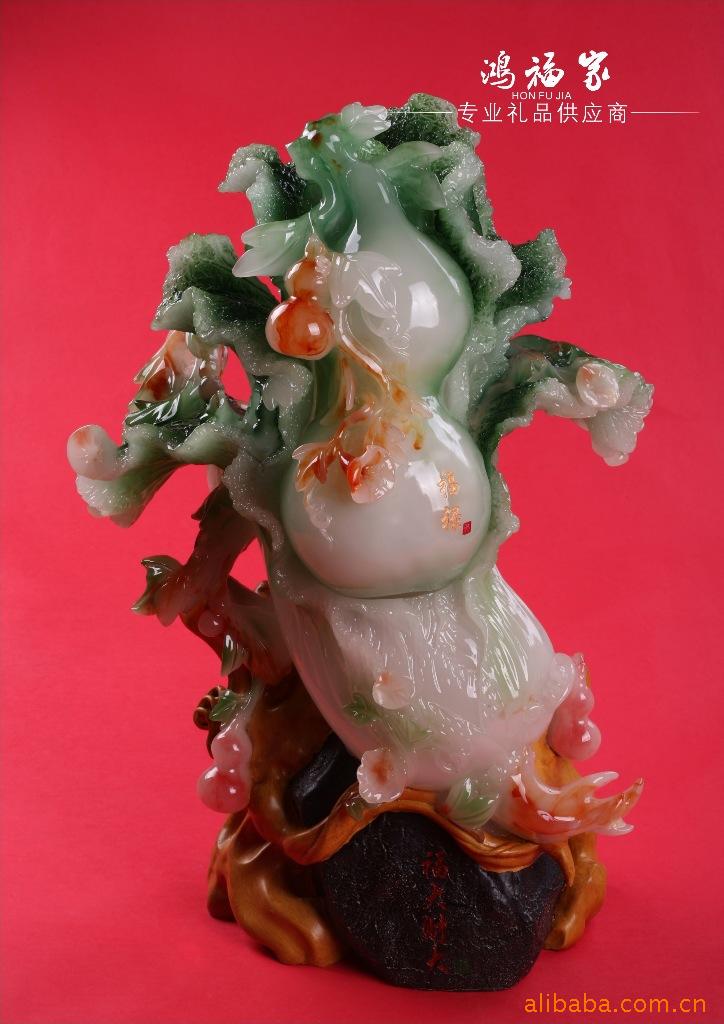 (爆款销售中)厂家批发供应 进口树脂工艺礼品摆件 富贵人生