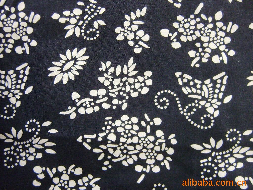 蓝印花布*纯棉平纹*幅宽150cm*蝴蝶图案