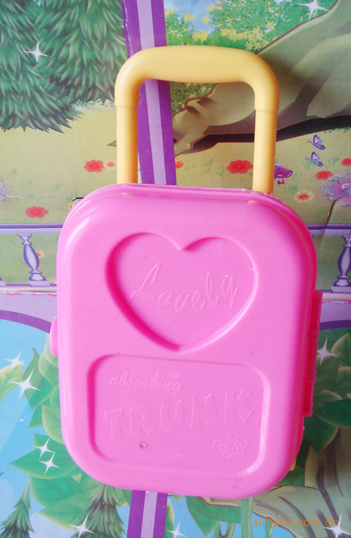 大号玩具箱包,适合18寸娃娃,美国娃娃配件,大旅行箱,塑料箱包