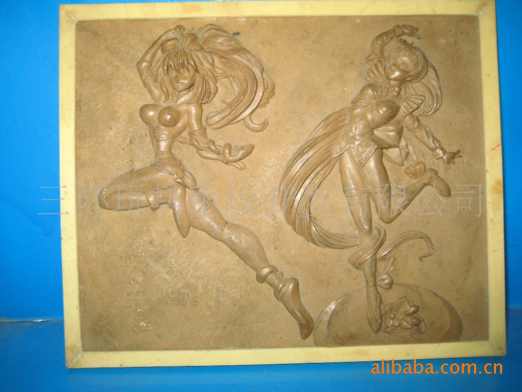 动漫美少女浮雕等油泥雕塑手板制作