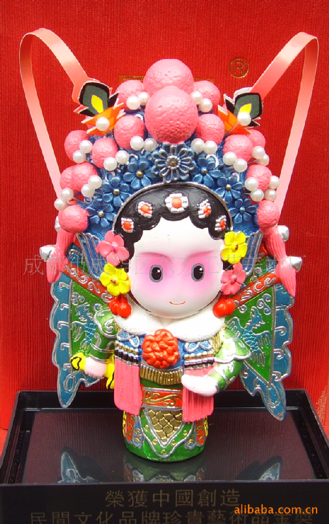 新奇特 礼品 创意礼品 工艺品 中国风 京剧卡通脸谱三国人物大乔
