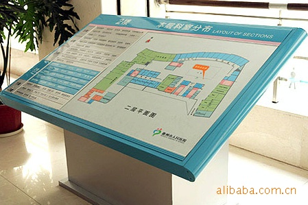 行政楼楼层分布索引展示架 支架式展示架