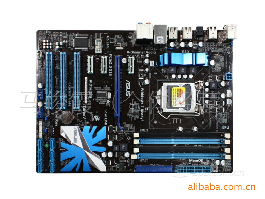 华硕主板 华硕p7h55 ddr3四核独显全国联保