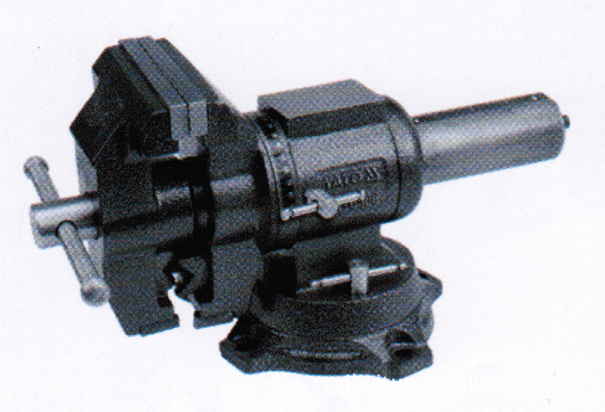 多功能台虎钳yt-6506,耐用铸铁钳身,360度旋转底座