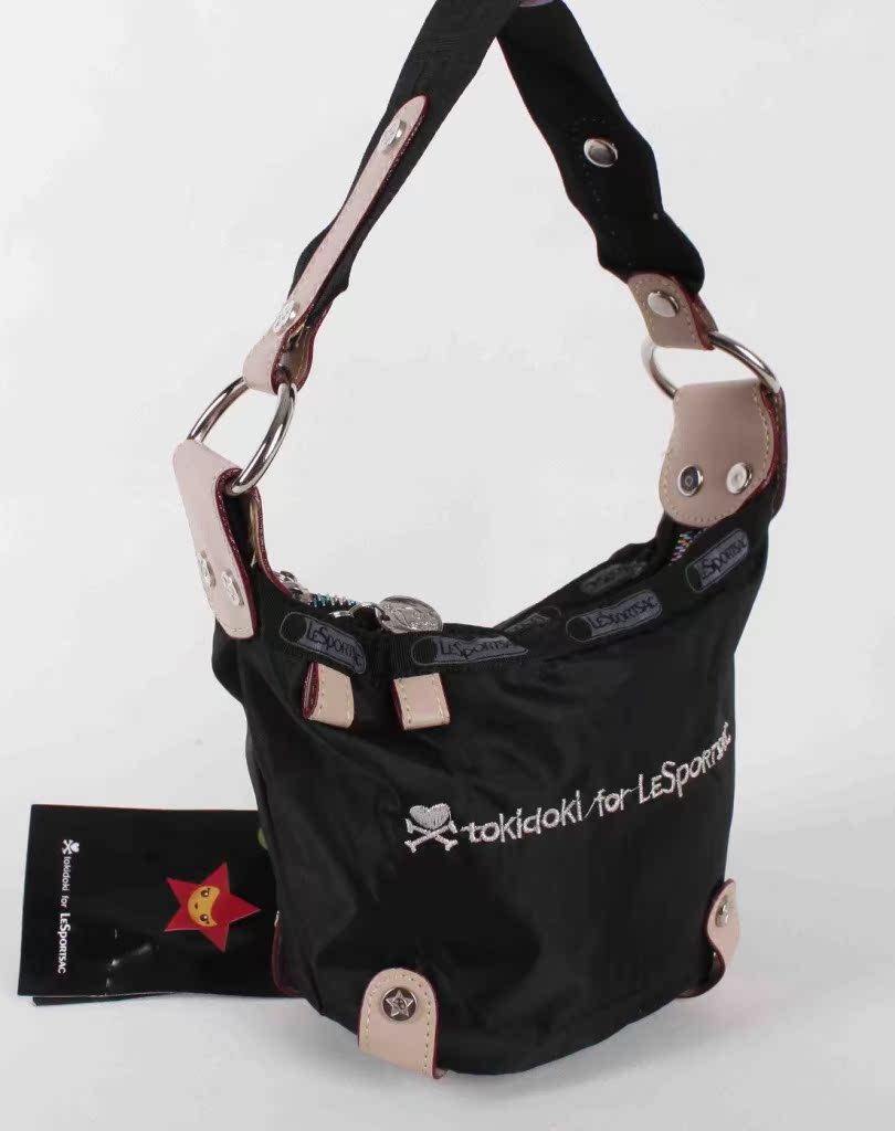 【力士保 lesportsac tokidoki系列 纯黑色 小小手提