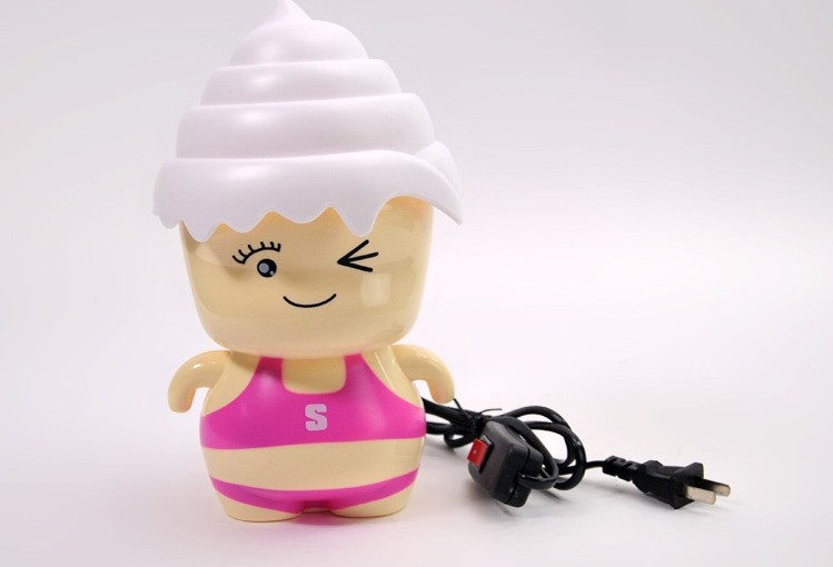 【新奇特】创意雪糕人存钱罐台灯/床头灯 15.60,14.50元/个
