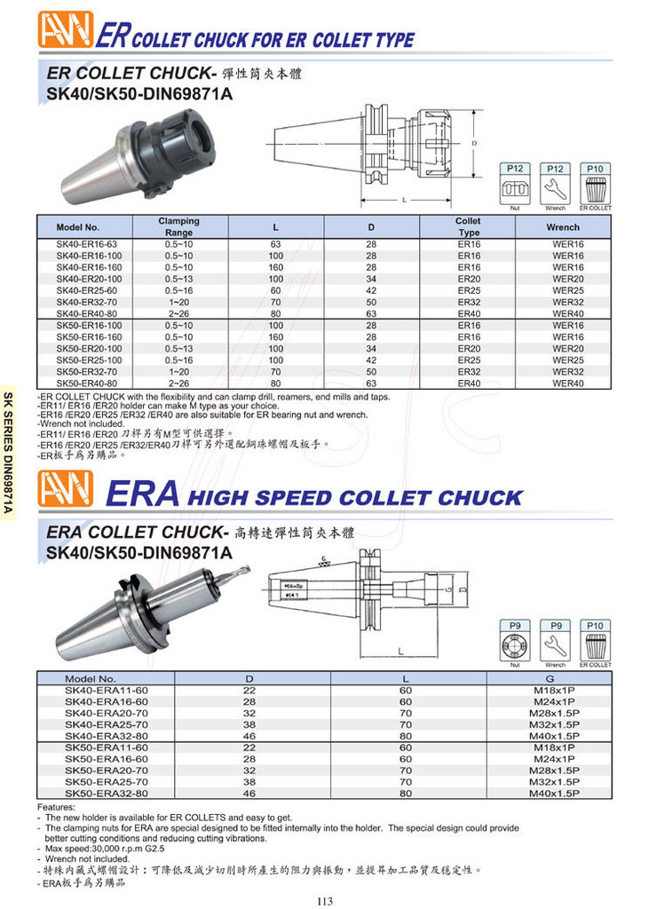 批发台湾原装安威sk30 sk40 sk50刀柄