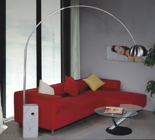 简约弓形钓鱼灯落地灯 纤维钓鱼灯 不锈钢钓鱼灯 客厅钓鱼灯批发