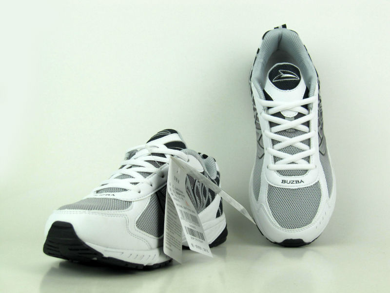 1707白黑超纤网布md底男鞋时尚跑鞋 品牌:步之霸 颜色:白黑 起批价格