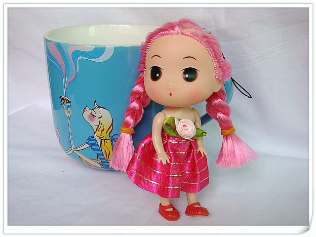 试销货源 包退包换 13cm迷糊娃娃 大头娃娃 玩具娃娃