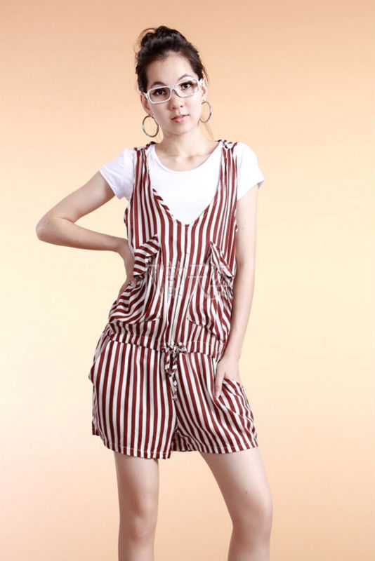 韩流时尚 帅气时尚 个性背心款连身裤装