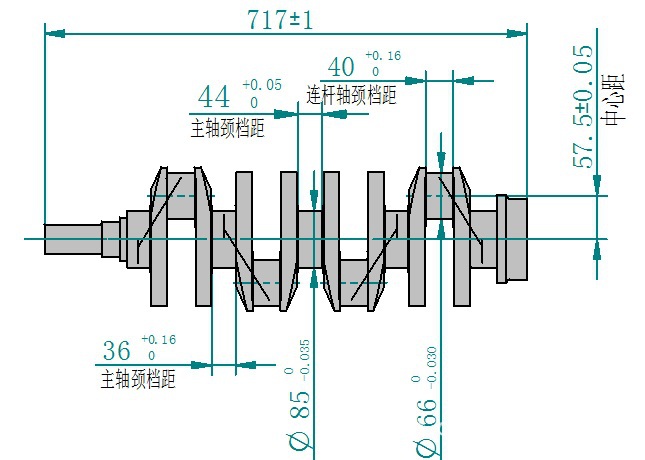 专销玉柴yc4108zq发电机组柴油机零件曲轴