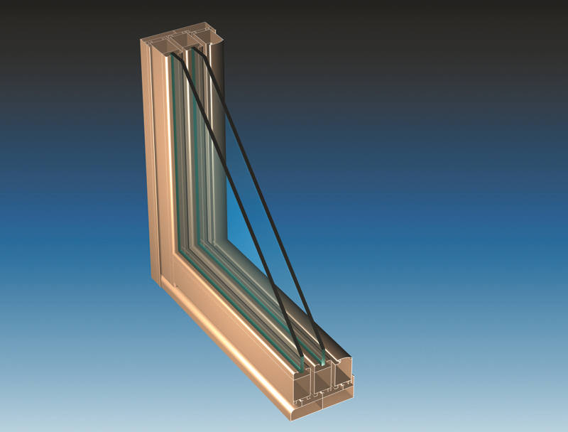 863系列3轨推拉窗大边封铝型材