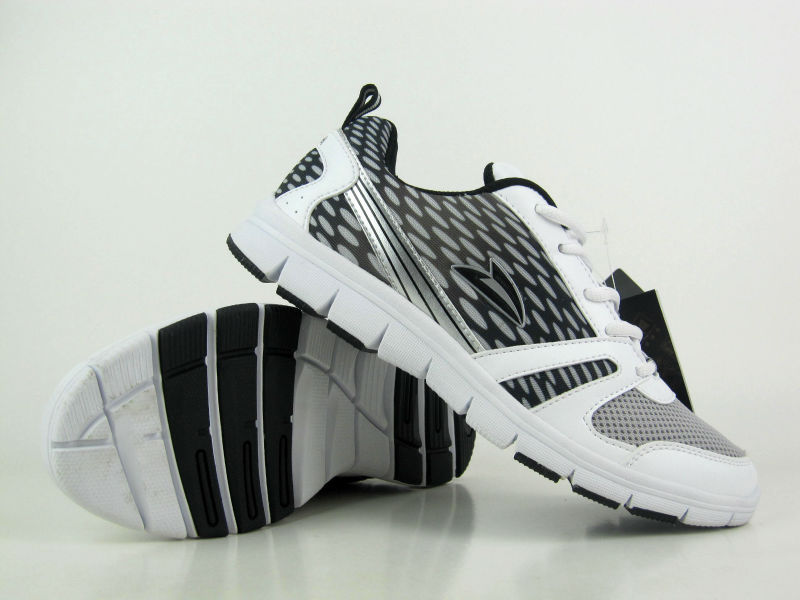 1619白黑超纤网布md底男鞋时尚跑鞋 品牌:步之霸 颜色:白黑 起批价格