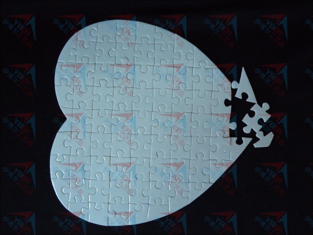 热转印智力拼图 椭圆形拼板 可随意印花 24*19cm 支持订制