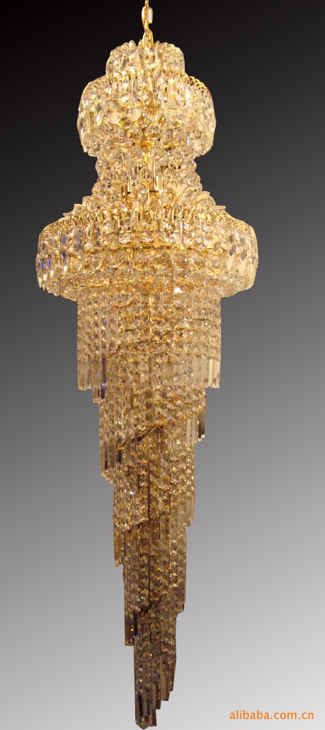 豪华水晶楼梯灯