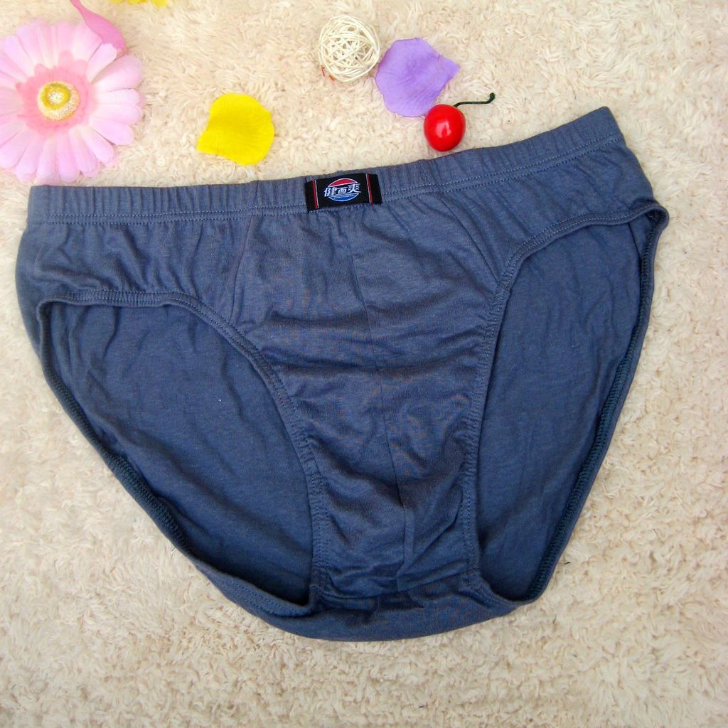 专柜正品舒适透气天然纯棉胖男式内裤大胖子三角内裤