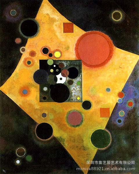 【世界名画作品集之康定斯基作品集】高档名画抽象油画
