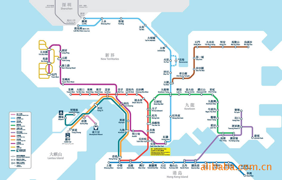 香港海洋公园:门票￥165,在金钟地铁b出口外有629公交直达公园正门
