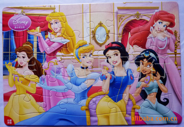 迪士尼公主合照拼图图片