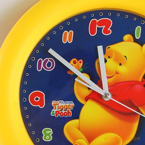 批发时尚挂钟 塑料威尼斯小熊图案挂钟 29.90,29.30元/个