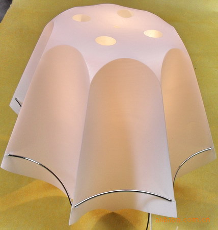 多种多款式多种类的灯罩餐吊灯灯罩白色扇形pvc塑料灯罩