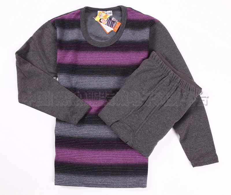 品牌批发新款培罗蒙1125ab暖绒休闲保暖男士内衣套装