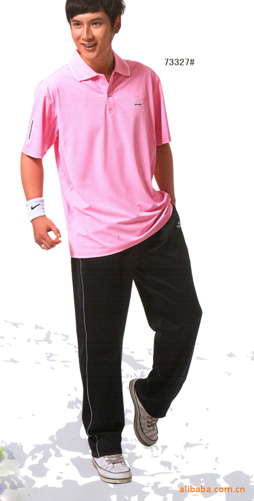 2011夏季 冠士73327 新款男士休闲运动服