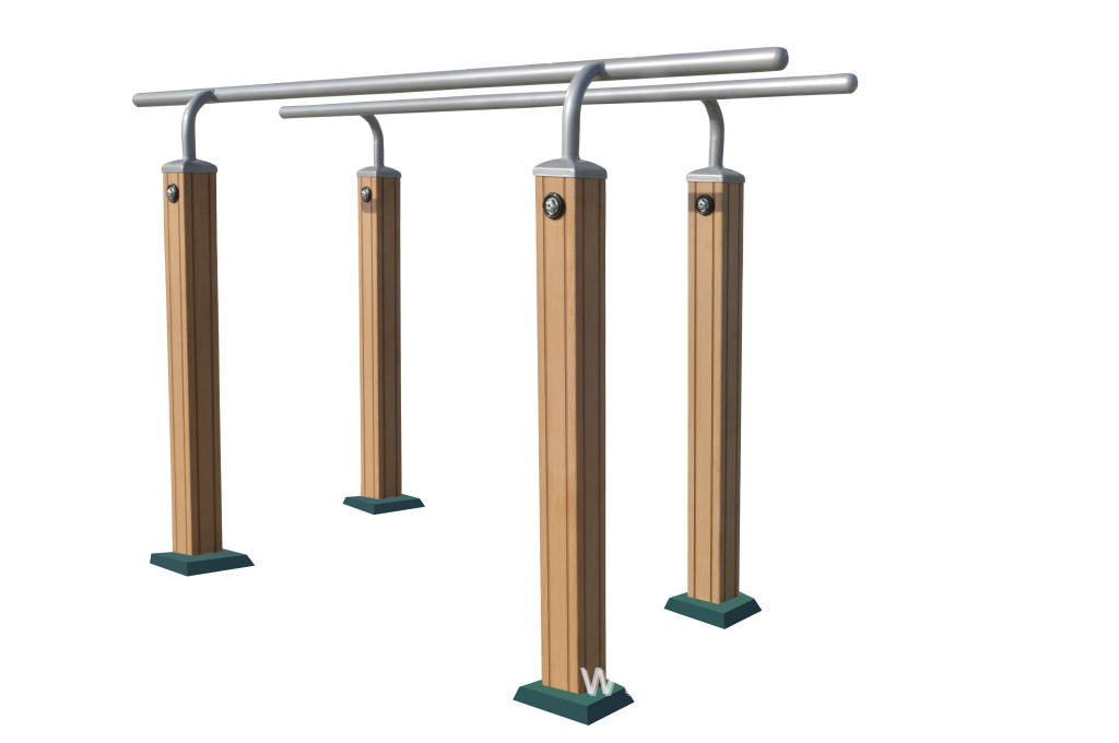 运动户外 健身休闲器材 健身路径/小区健身器材 新型塑木双杠  &nbsp