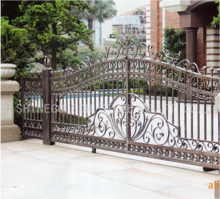 庭院铁门,别墅工艺门,铁艺门,铁艺别墅门,铁艺大门 - 装潢批发交易网
