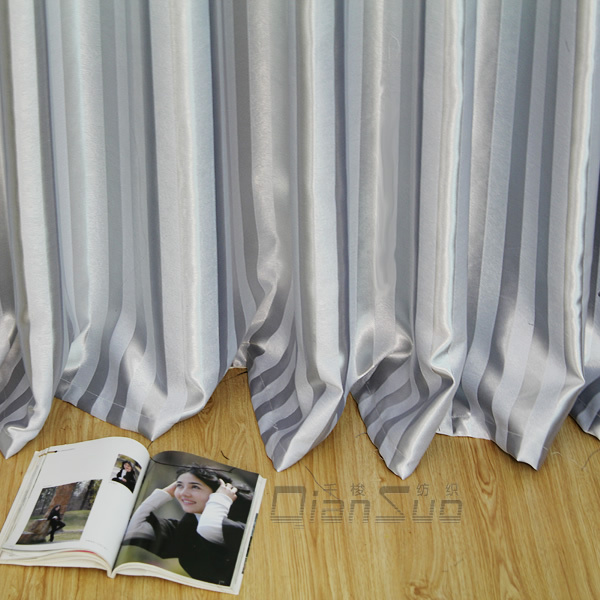 【千梭纺织特级带绒条遮光布浅灰色】价格,厂家,图片,窗帘,绍兴县布之