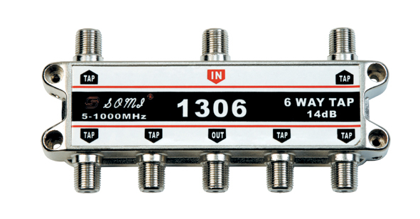 廠家供應豪華型室內六分支器6 way tap-「廣電信號分配器」-馬可波羅