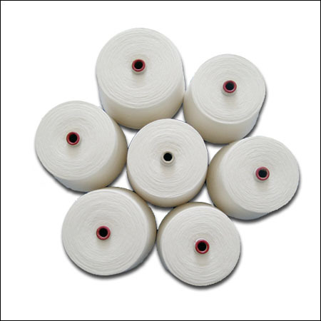 厂家直供涤纶纱本白纱粗纱头化纤纱12