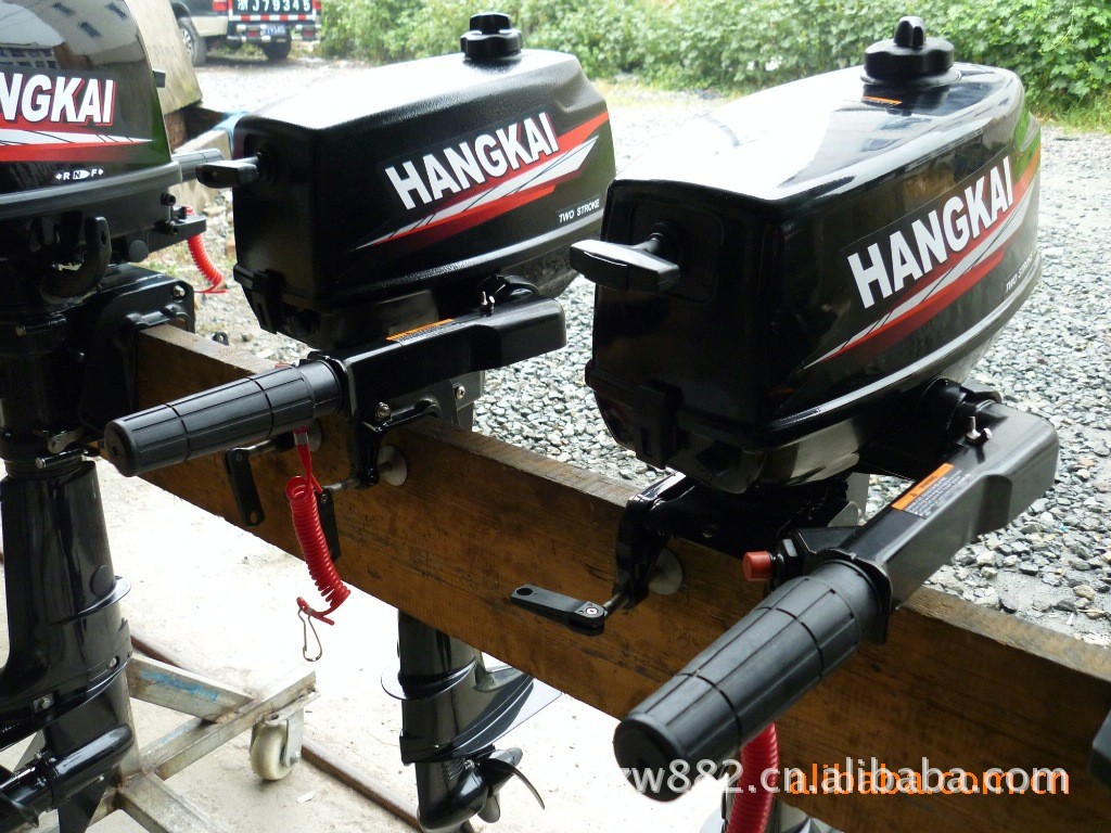 标榜户外航凯2冲程4马力4hp船外机船马达船用推进器舷外机