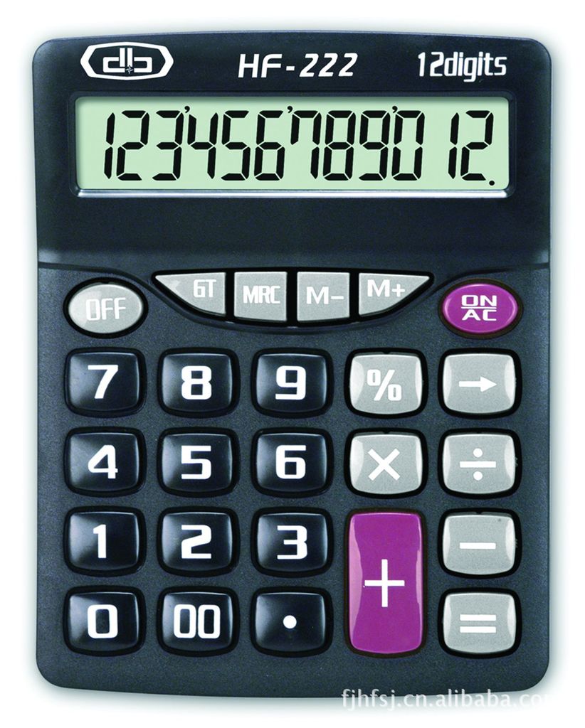 十二位数大屏幕显示办公计算器