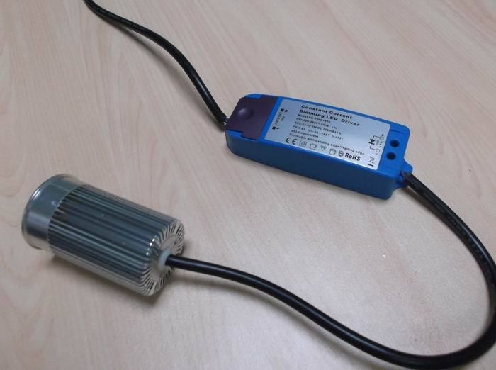 外置电源调光射灯 夏普芯片 单颗 10w