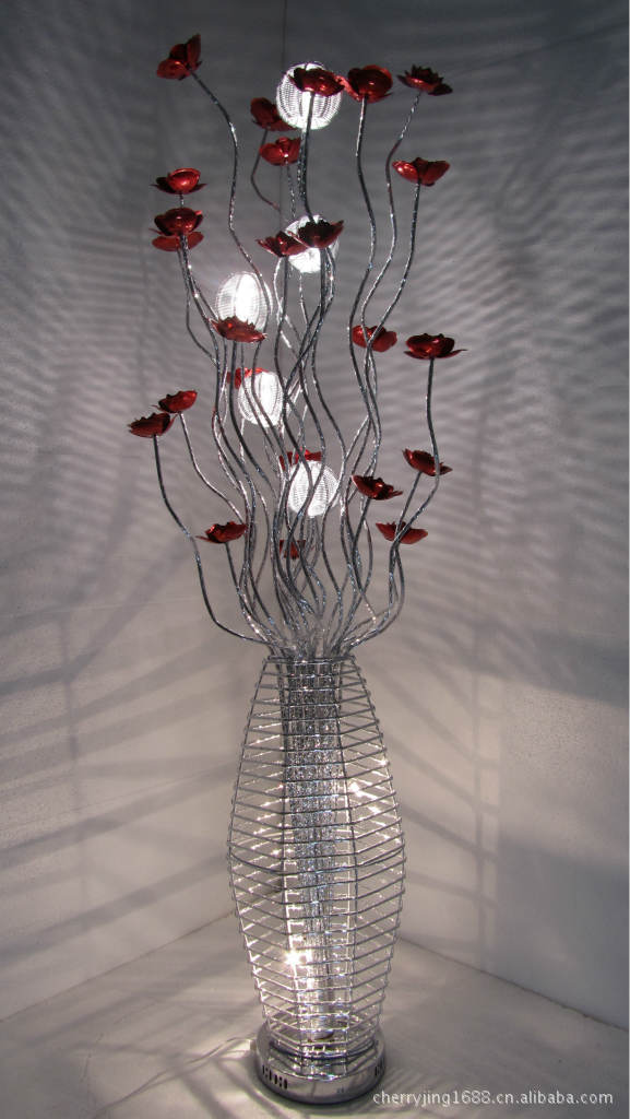 铝线花瓶编法图片